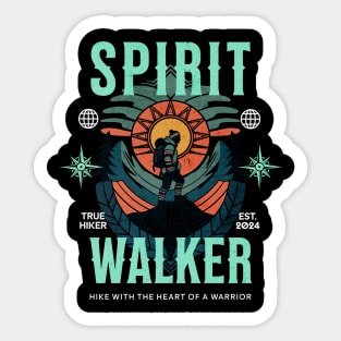 Spirit Walker, Graphic T-Shirt Design Sticker
